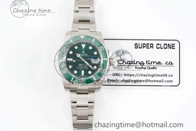 MiroTime 0401 Submariner 116610 LV Green Ceramic APSF 1:1 Best Edition on SS Bracelet VR Stretchable 2376